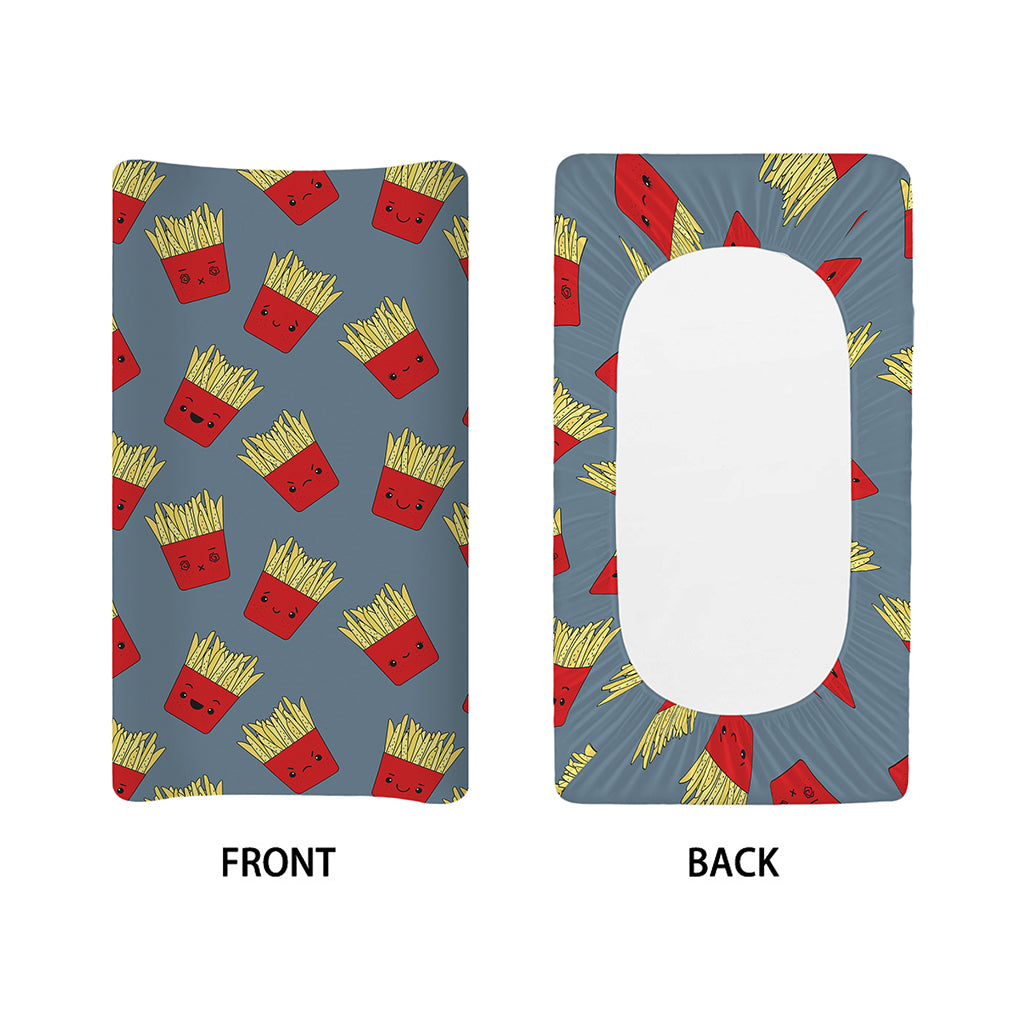 Cute French Fries Pattern Print Changing Pad Cover