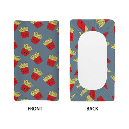Cute French Fries Pattern Print Changing Pad Cover