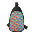 Cute French Fries Pattern Print Sling Bag