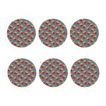Cute French Fries Pattern Print Coaster Set