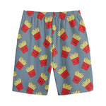 Cute French Fries Pattern Print Cotton Shorts