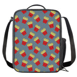 Cute French Fries Pattern Print Crossbody Lunch Bag