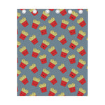 Cute French Fries Pattern Print Curtain