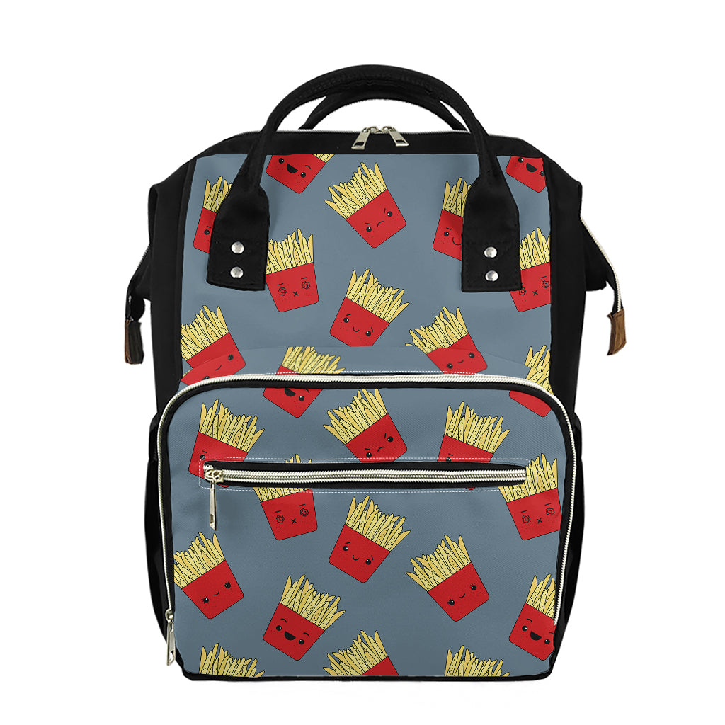 Cute French Fries Pattern Print Diaper Bag