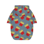 Cute French Fries Pattern Print Dog Zip Up Hoodie
