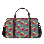 Cute French Fries Pattern Print Duffle Bag
