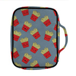 Cute French Fries Pattern Print Front Pocket Bible Bag