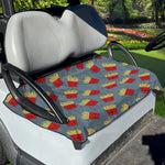 Cute French Fries Pattern Print Golf Cart Seat Cover