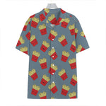 Cute French Fries Pattern Print Hawaiian Shirt