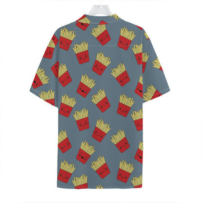 Cute French Fries Pattern Print Hawaiian Shirt