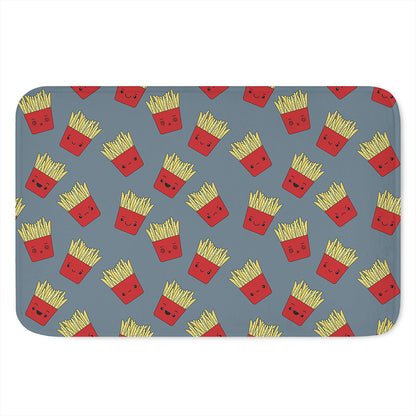 Cute French Fries Pattern Print Indoor Door Mat