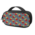 Cute French Fries Pattern Print Portable Cooler Travel Case