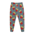 Cute French Fries Pattern Print Jogger Pants