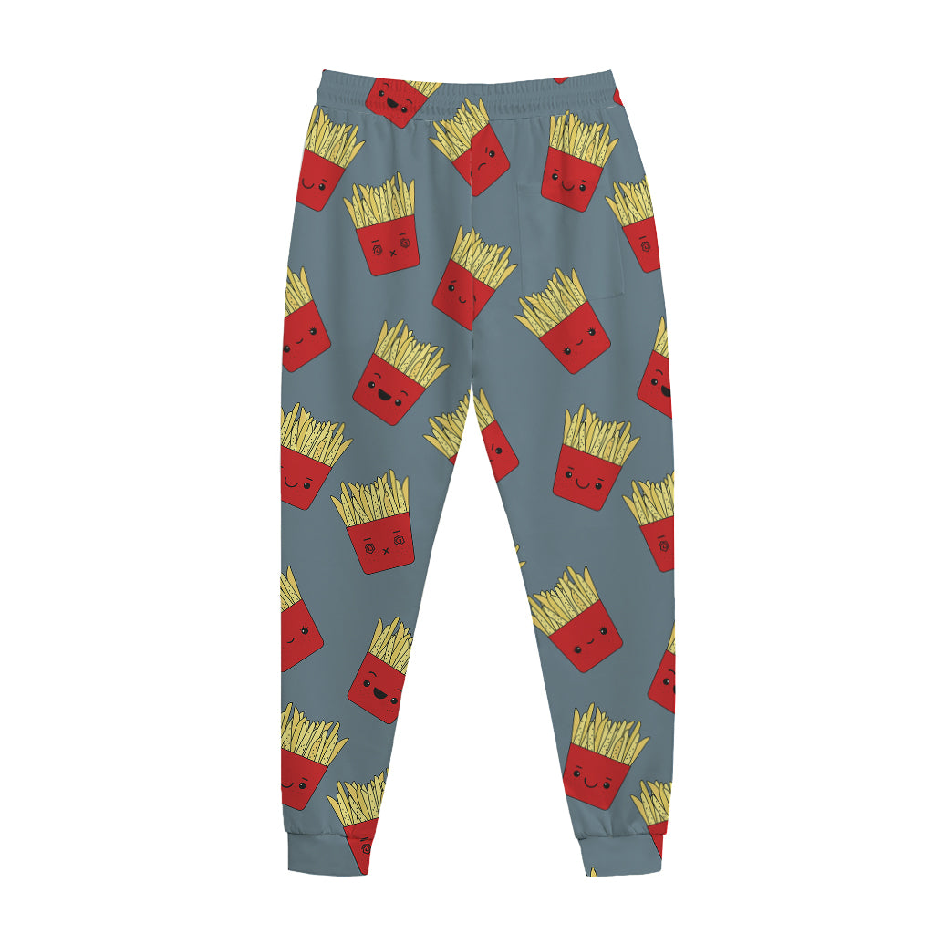 Cute French Fries Pattern Print Jogger Pants