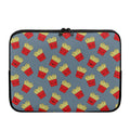 Cute French Fries Pattern Print Laptop Sleeve