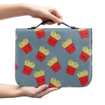 Cute French Fries Pattern Print Leather Bible Cover