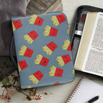 Cute French Fries Pattern Print Leather Bible Cover
