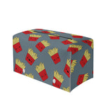 Cute French Fries Pattern Print Leather Tissue Box Cover