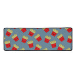 Cute French Fries Pattern Print Long Kitchen Mat