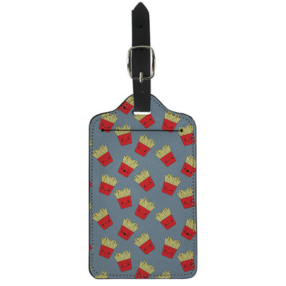 Cute French Fries Pattern Print Luggage Tag