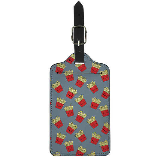 Cute French Fries Pattern Print Luggage Tag