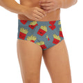 Cute French Fries Pattern Print Men's Briefs