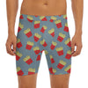 Cute French Fries Pattern Print Men's Long Boxer Briefs