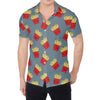 Cute French Fries Pattern Print Men's Shirt