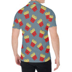 Cute French Fries Pattern Print Men's Shirt