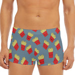 Cute French Fries Pattern Print Men's Short Boxer Briefs