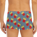 Cute French Fries Pattern Print Men's Short Boxer Briefs