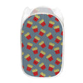 Cute French Fries Pattern Print Mesh Laundry Hamper