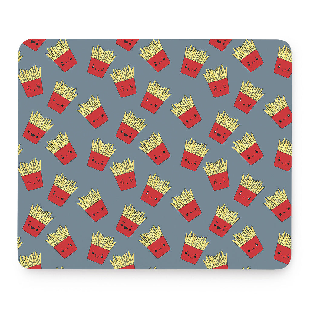 Cute French Fries Pattern Print Mouse Pad