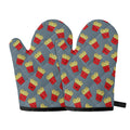 Cute French Fries Pattern Print Oven Mitts