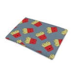 Cute French Fries Pattern Print Pet Cooling Mat Cover