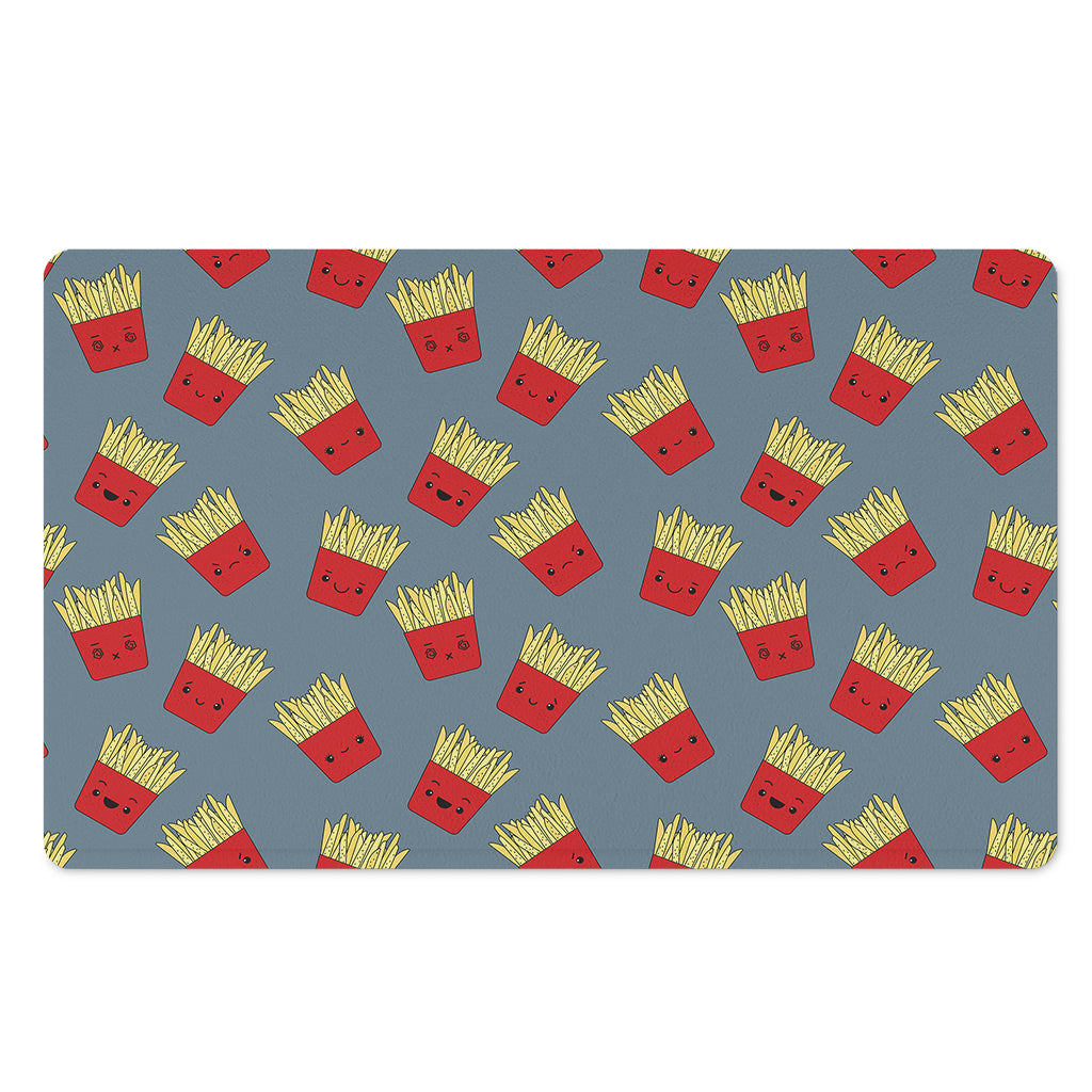 Cute French Fries Pattern Print Polyester Doormat