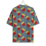 Cute French Fries Pattern Print Rayon Hawaiian Shirt