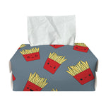Cute French Fries Pattern Print Rectangle Tissue Box Cover