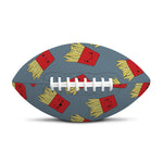 Cute French Fries Pattern Print Rugby Ball