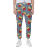 Cute French Fries Pattern Print Scuba Joggers