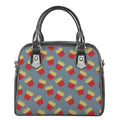 Cute French Fries Pattern Print Shoulder Handbag