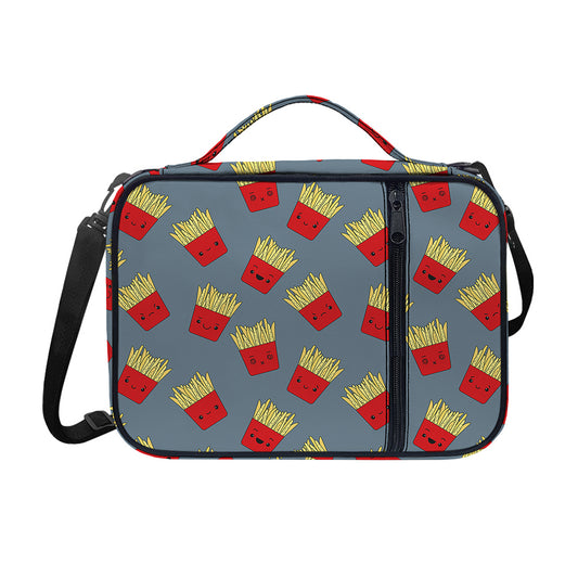 Cute French Fries Pattern Print Shoulder Strap Bible Bag
