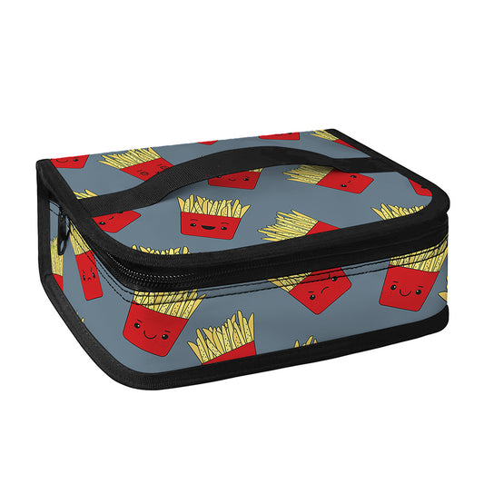 Cute French Fries Pattern Print Small Lunch Bag