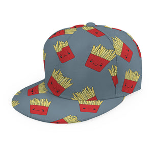 Cute French Fries Pattern Print Snapback Cap