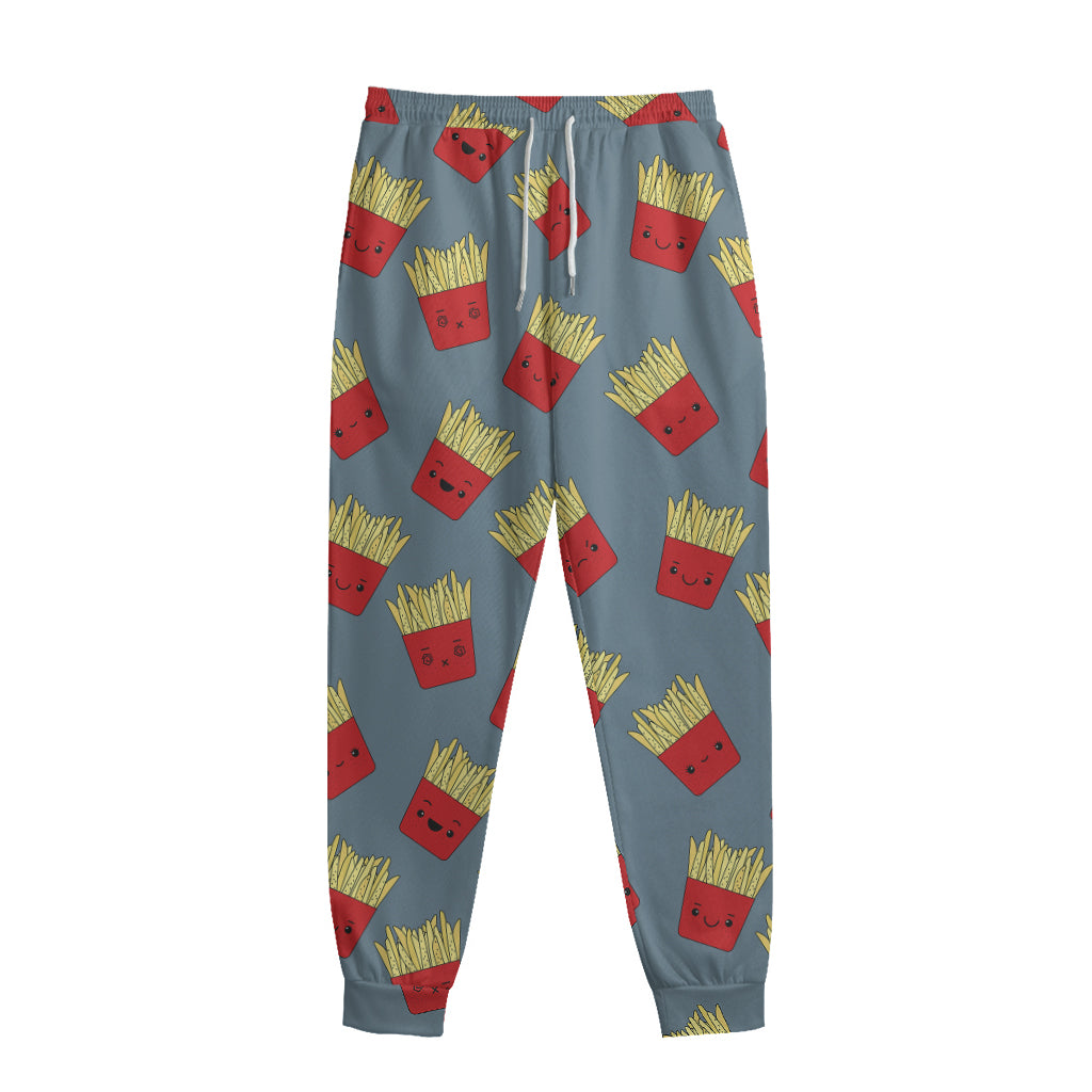 Cute French Fries Pattern Print Sweatpants