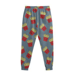 Cute French Fries Pattern Print Sweatpants