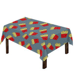 Cute French Fries Pattern Print Tablecloth