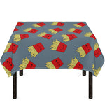 Cute French Fries Pattern Print Tablecloth