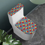 Cute French Fries Pattern Print Toilet Lid And Tank Cover Set
