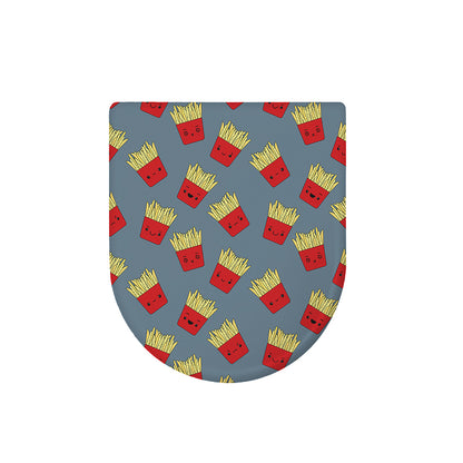Cute French Fries Pattern Print Toilet Lid Cover